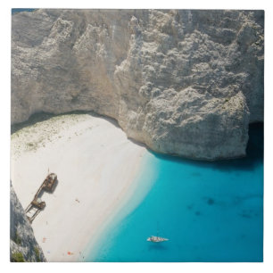 Azulejo De Cerámica GRECIA, Islas Jónicas, ZAKYNTHOS, SHIPWRECK
