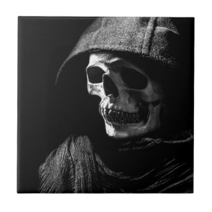 Azulejo De Cerámica Grim Reaper Skull