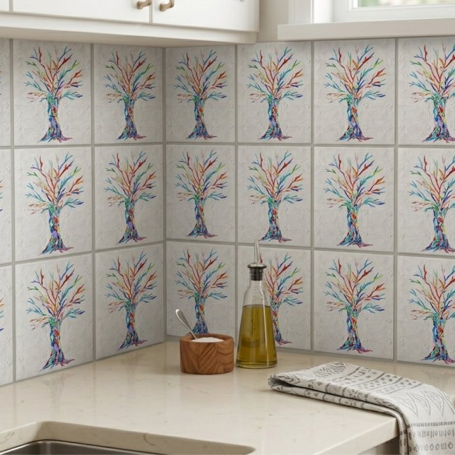 Azulejo de Cerámica Gris del Árbol de la Vida (Subido por el creador)