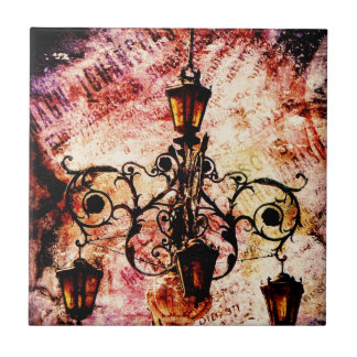 Azulejo De Cerámica Grunge rosa claro Plaza