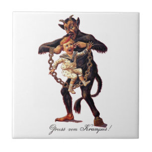 Azulejo De Cerámica Gruss vom (Saludos Desde) Krampus