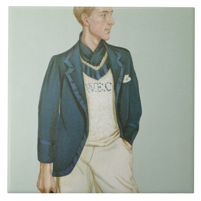 Azulejo De Cerámica Gualterio Erskine-Crum, ilustracion de 'hombres de (Frente)