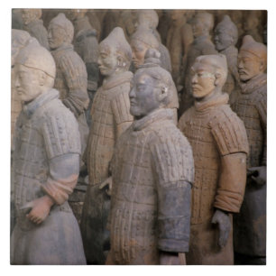 Azulejo De Cerámica Guerreros de terracota en el