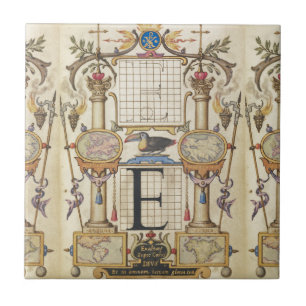 Azulejo De Cerámica Guía para la construcción de la letra E