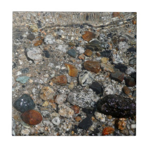 Azulejo De Cerámica Guijarros de granito en el lago Tenaya en Yosemite