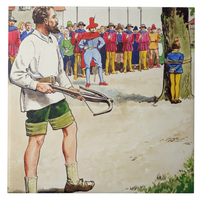 Azulejo De Cerámica Guillermo dice, de "píos en el pasado", publishe (Frente)