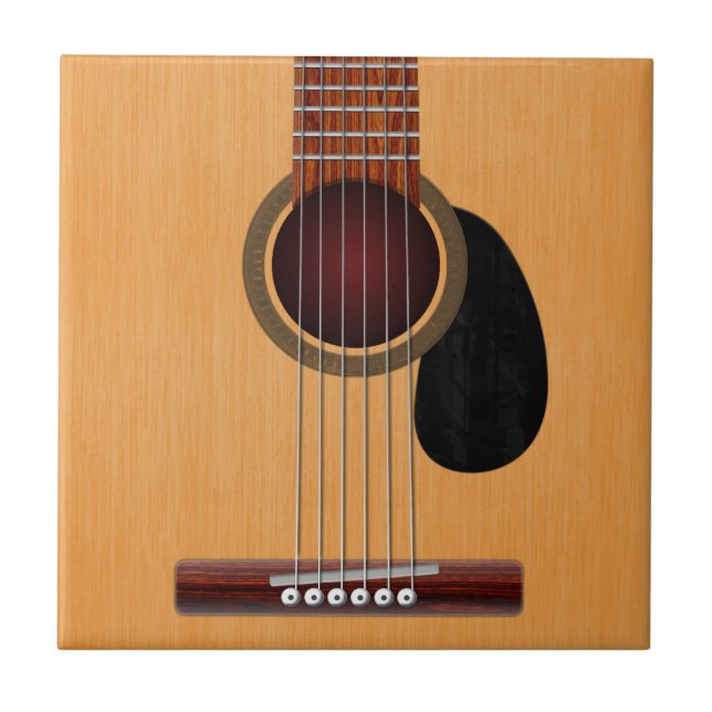 Azulejo De Cerámica Guitarra acústica (Frente)
