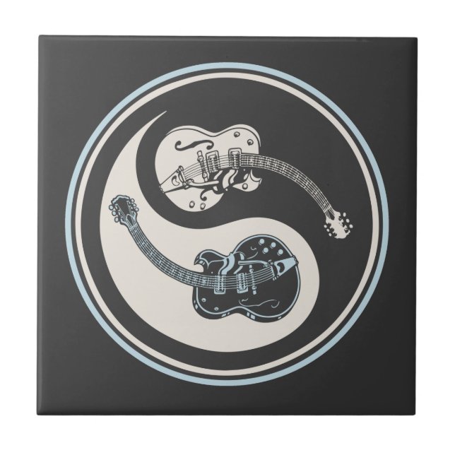 Azulejo De Cerámica Guitarra eléctrica Yang (Frente)
