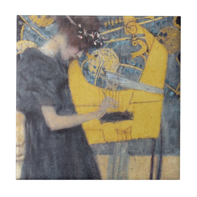 Azulejo De Cerámica Gustav Klimt // Musik (Frente)
