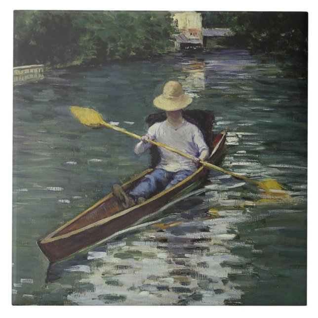 Azulejo De Cerámica Gustave Caillebotte - Canoe on the Yerres (Frente)