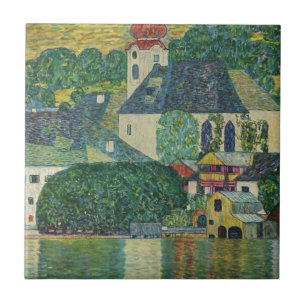 Azulejo De Cerámica Gustavo Klimt //Kirche en Unterach Attersee