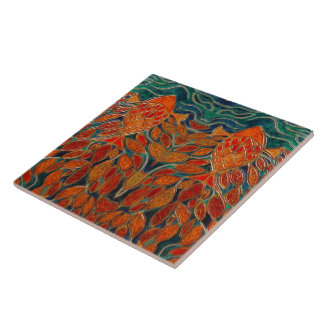 Azulejo De Cerámica "Hacia casa" (pintura)