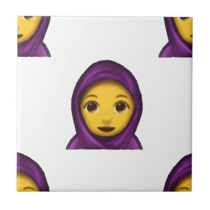 Azulejo De Cerámica hajib de emoji
