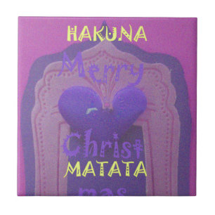 Azulejo De Cerámica Hakuna Matata Merry Christmas Love Design.jpg