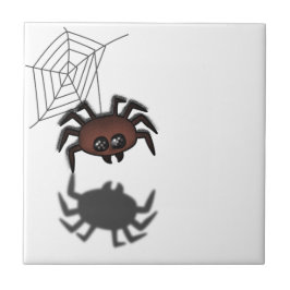 Azulejo De Cerámica Halloween Araña Mía