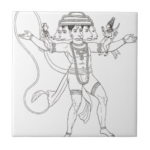 Azulejo De Cerámica Hanuman
