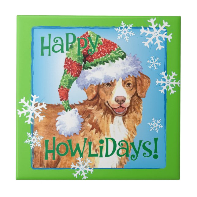 Azulejo De Cerámica Happy Howliday Toller (Frente)