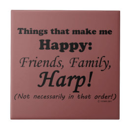 Azulejo De Cerámica Harp me hace feliz