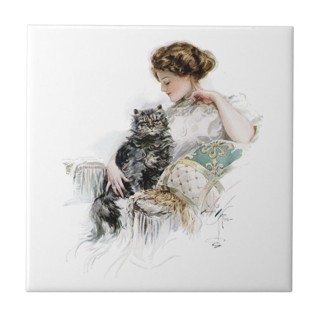 Azulejo De Cerámica Harrison Fisher Vintage (Frente)