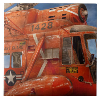 Azulejo De Cerámica Helicóptero - Helicóptero de la guardia costera