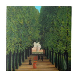 Azulejo De Cerámica Henri Rousseau, Avenida en el parque en Saint Clou