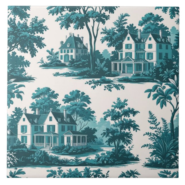 Azulejo de cerámica hermoso (Frente)