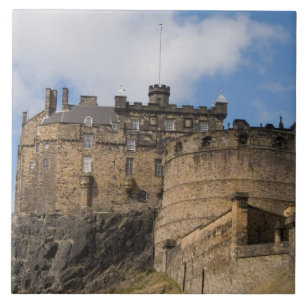 Azulejo De Cerámica Hermoso famoso gigante Castillo de Edimburgo en