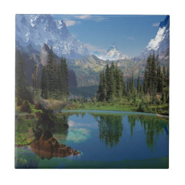 Azulejo De Cerámica Hermosos regalos americanos de las montañas rocosa
