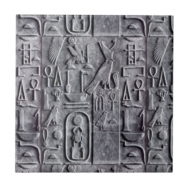 Azulejo De Cerámica Hieroglyphics egipcios Symb Egipto del Egyptology (Frente)