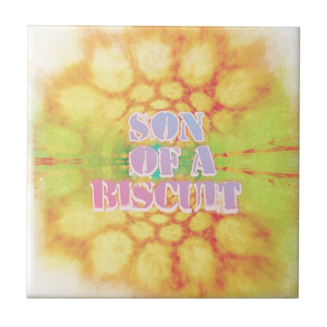 Azulejo De Cerámica Hijo de un Biscuit, abuela jura serie (Frente)