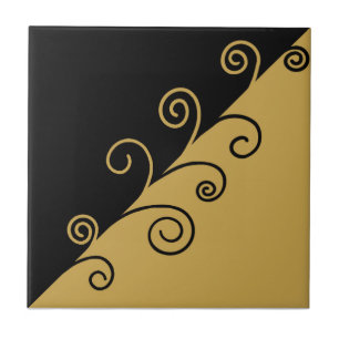 Azulejo De Cerámica Hilo de oro