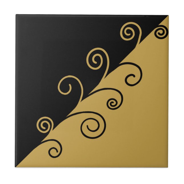 Azulejo De Cerámica Hilo de oro (Frente)