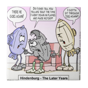 Azulejo De Cerámica Hindenburg Los últimos años Rick London Divertido