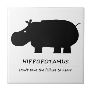 Azulejo De Cerámica Hippopotamus