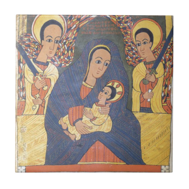 Azulejo De Cerámica Hoja de los evangelios de Gunda Gunde (Frente)