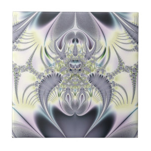 Azulejo De Cerámica Hojas Purpura