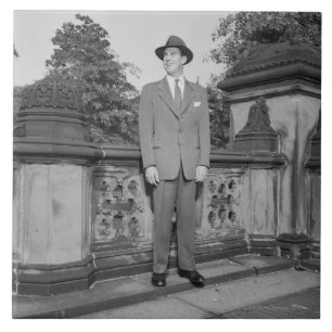 Azulejo De Cerámica Hombre en gorra