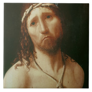 Azulejo De Cerámica Homo de Ecce (aceite en el panel)
