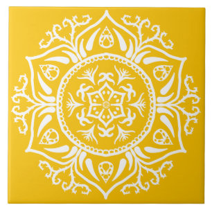 Azulejo De Cerámica Honey Mandala