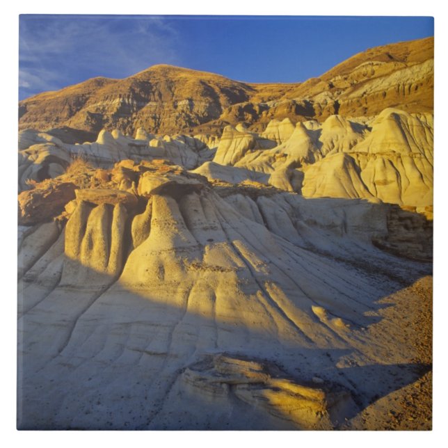 Azulejo De Cerámica Hoodoos en Drumheller Alberta, Canadá (Frente)