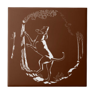 Azulejo De Cerámica Hound Dog Art Cerámica Tile Caza Decoración De Per