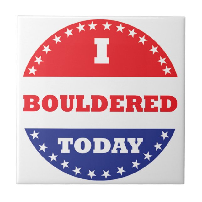 Azulejo De Cerámica Hoy he dormido (Frente)