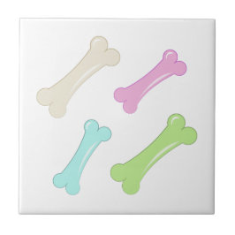 Azulejo De Cerámica Huesos de perro