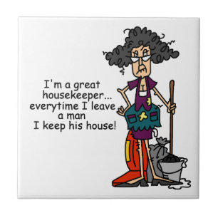 Azulejo De Cerámica Humor del ama de casa