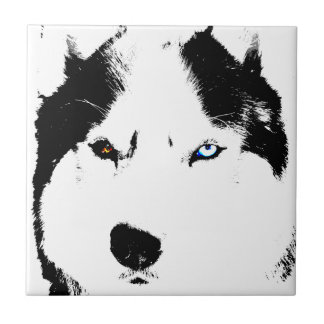 Azulejo De Cerámica Husky Dog Art Ceramic Tile Malamute Wolf Dog Regal