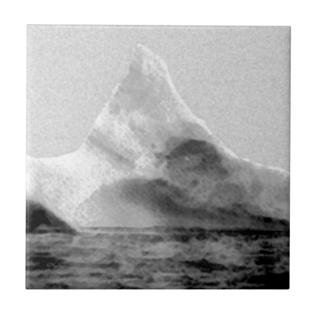 Azulejo De Cerámica Iceberg que hundió al Titanic (Frente)