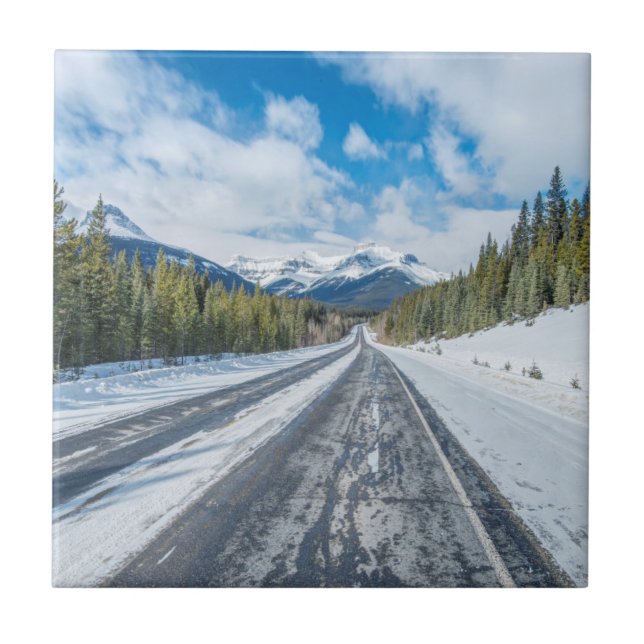 Azulejo De Cerámica Icefields Parkway (Frente)