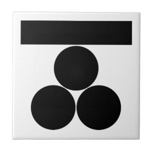 Azulejo De Cerámica Ichi-moji-ni mitsu-boshi para Fuchu