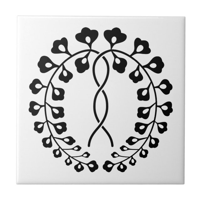 Azulejo De Cerámica Ichijo wisteria (Frente)