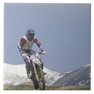 Azulejo De Cerámica Idaho, carreras de motocross, carreras de motocicl